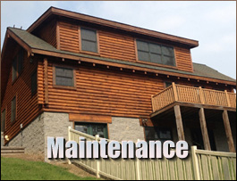  Cedar Bluff, Virginia Log Home Maintenance