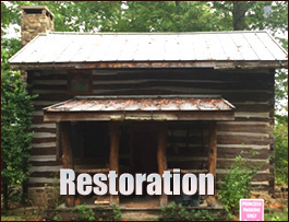 Historic Log Cabin Restoration  Cedar Bluff, Virginia